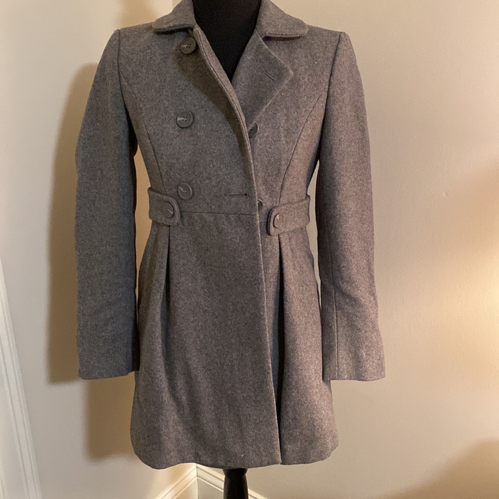 Gray pea coat